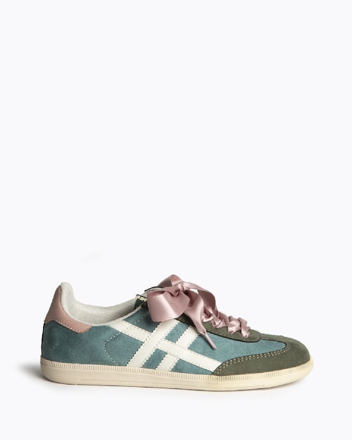 Sneaker Color Verde-Rosa Corina Modelo M5520