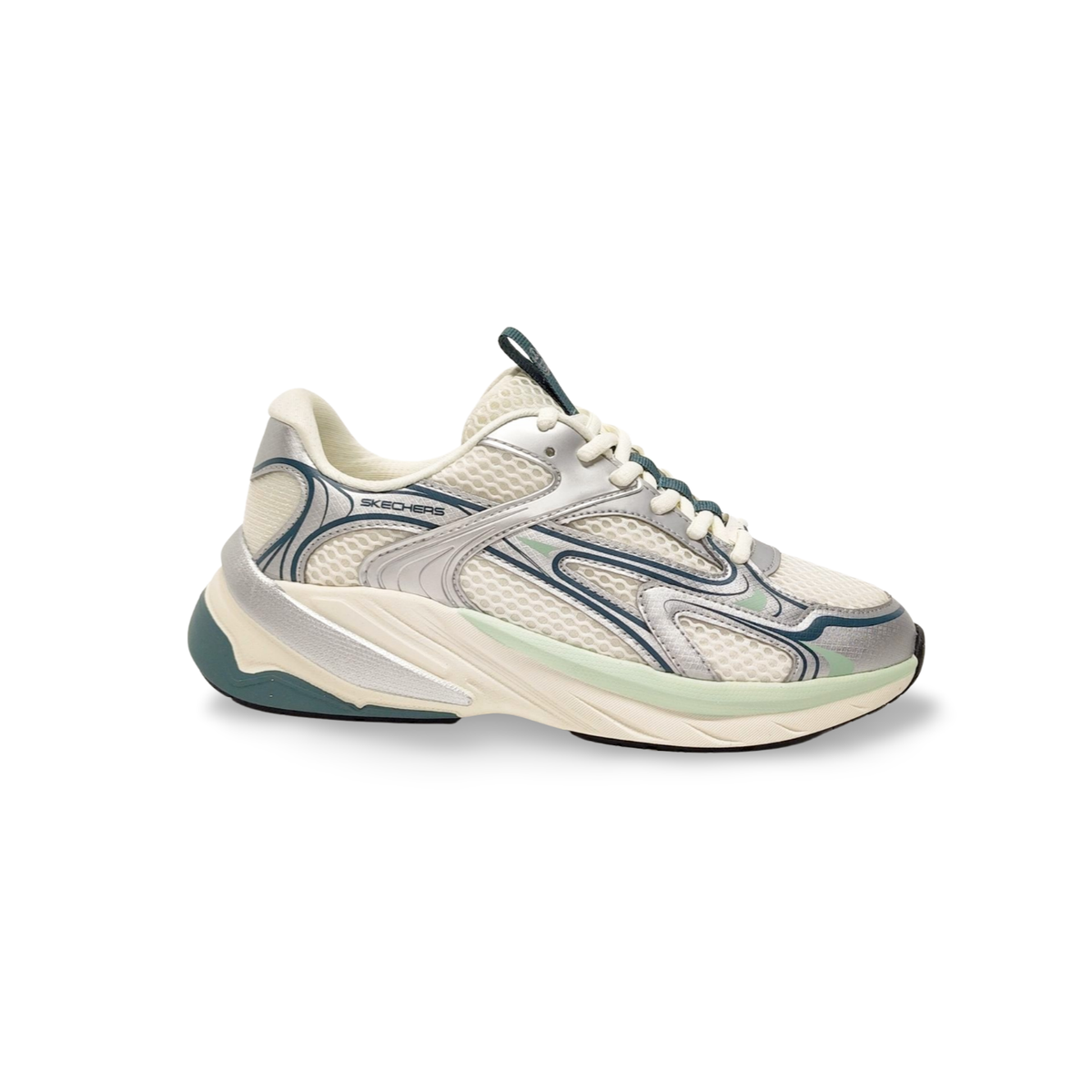 Sneakers Skechers 303697 textil plateado