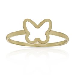 SO-S1372 Anillo oro 18K de mujer mariposa diseño original y moderno