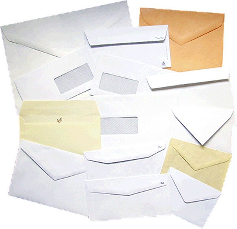 Sobre blanco 110*220, Ventana Derecha. caja 500 unid.