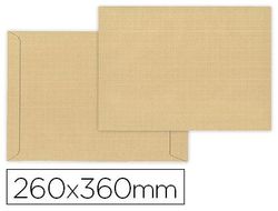 Sobre liderpapel bolsa armado kraft envio seguridad 260x360 mm solapa tira de silicona papel 120 gr caja de 100