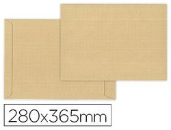 Sobre liderpapel bolsa fuelle kraft armado 280x365 mm solapa tira de silicona papel 120 gr caja de 50 unidades