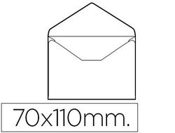 Sobre Liderpapel N.0 Blanco Tarjeta de Visita 70X110Mm Sin Engomar Caja de 100 Unidades