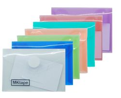 Sobre portadocumentos A7 con cierre de velcro. 7 colores
