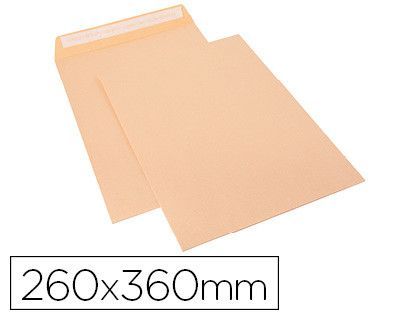 Sobre sam bolsa celulosa chamoix 90 gr tira de silicona 260x360 mm tira silicona caja 250 unidades