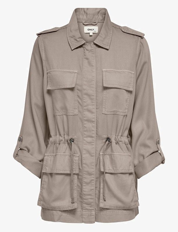 Sobrecamisa m. 3/4 Lyocell con bolsillos Only String