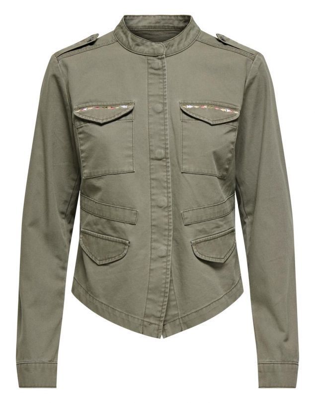 Sobrecamisa militar con repunteados Only Kalamata