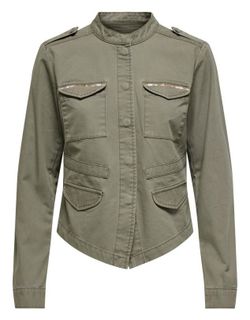 Sobrecamisa militar con repunteados Only Kalamata