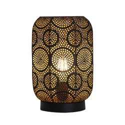 Sobremesa Bisbe Negro Oro 1 X 60W E-27