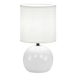 Sobremesa Ceramica Zión Blanco 1 X 40W E-14