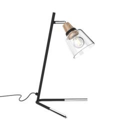 Sobremesa Indigo Negro-Madera 1 X 40W E-14