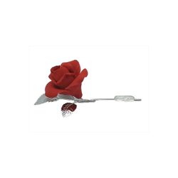 Sobremesa Rosa Latón 10cm NF0050V-R Roja