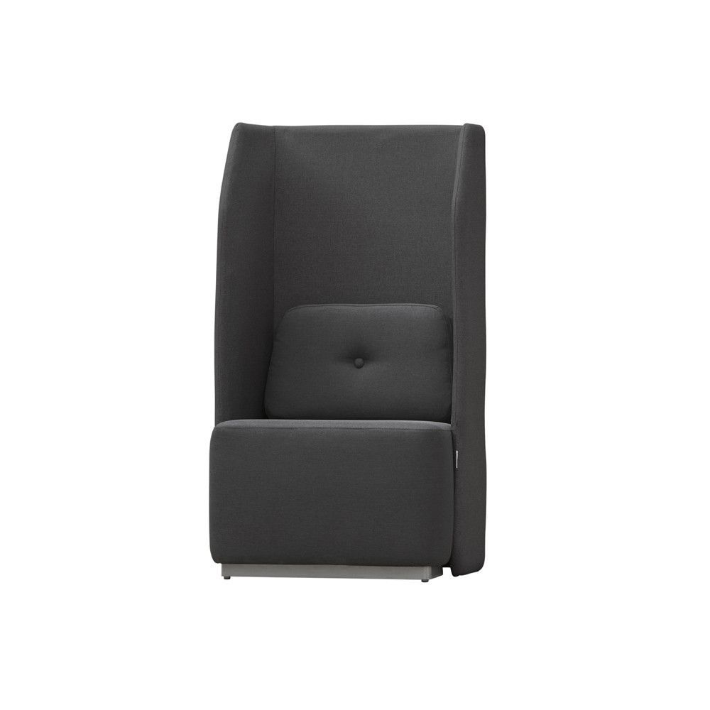 Sofá Soft Seating Individual  Negro/Negro 73x66x132 cm