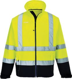 Softshell  bicolor de alta visibilidad (3 capas)