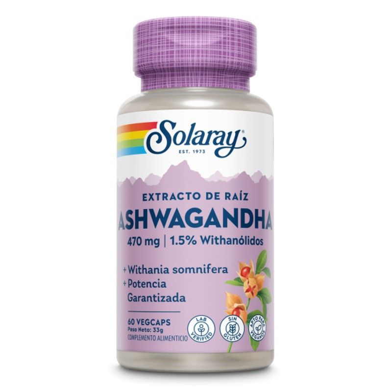 SOLARAY Ashwagandha-60 VegCaps