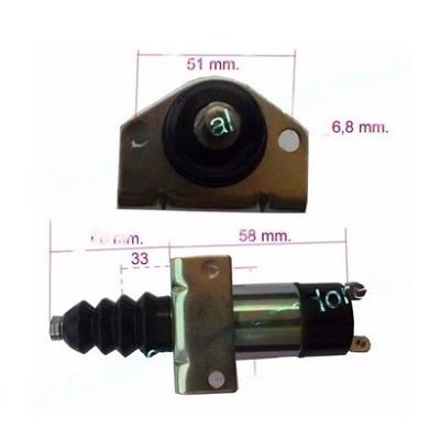 Solenoide Aceleración Motores Diesel Y GasolinaElectroiman De Doble Bobina.El Electroiman Dispone De Dos Bobinas:-1 Bobina De Potencia Para Realizar MJSOL00412 MAJ