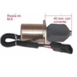 Solenoide de Paro KUBOTA, YANMAR Y BOBCAT SOL17514161-12 MAJ