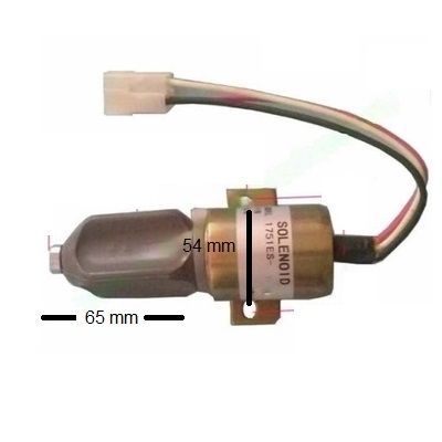 Solenoide  Paro Motor Diesel Doble  Bobina Independiente 24 V. Fácil De Aplicar A Cualquier Motor.Solenoide Aceleración Motores Diesel Y Gasolina.Elec MJSOL01224 MAJ