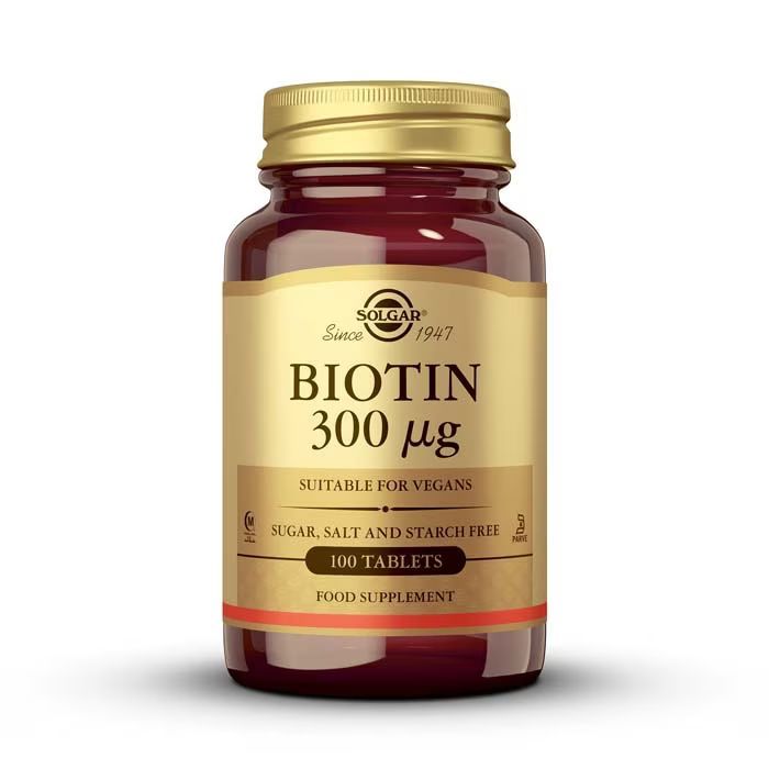 Solgar Biotina 300mcg 100 Comprimidos