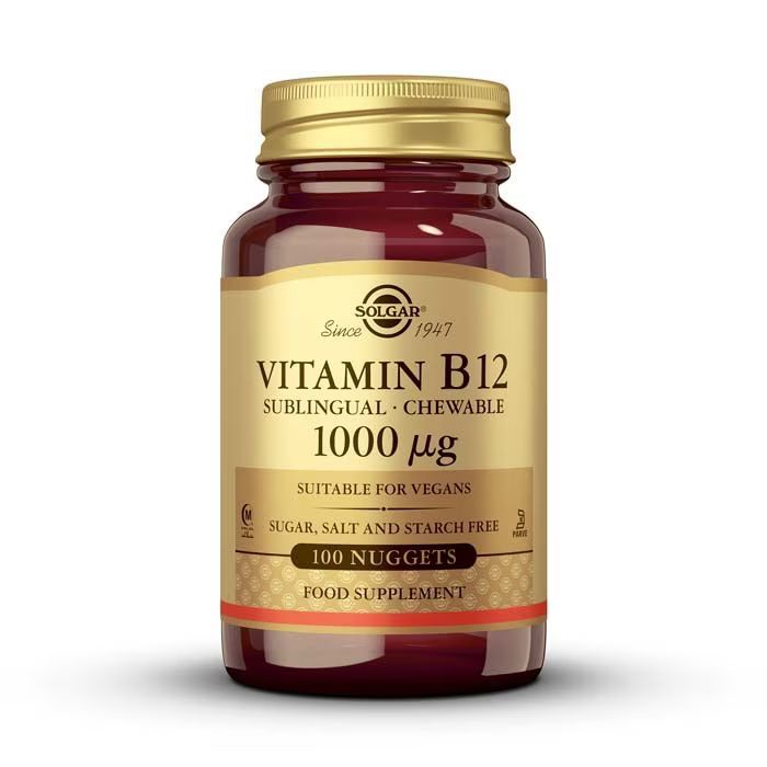 Solgar Vitamina B12 1000µg 100 Comprimidos Masticables