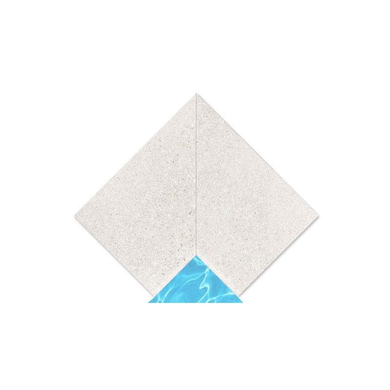 Solución esquina interior piscina Creta Stromboli Light 33x50 cm