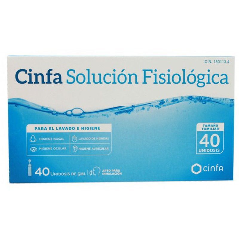 Solución fisiológica cinfa 40 unidosis