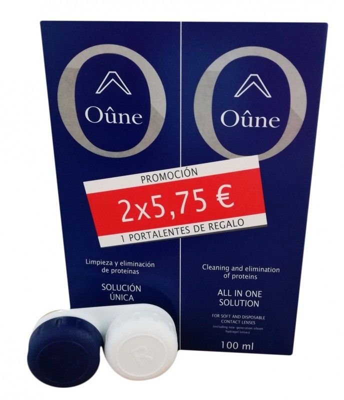 Solución Única Oune 2x100ml + portalentes