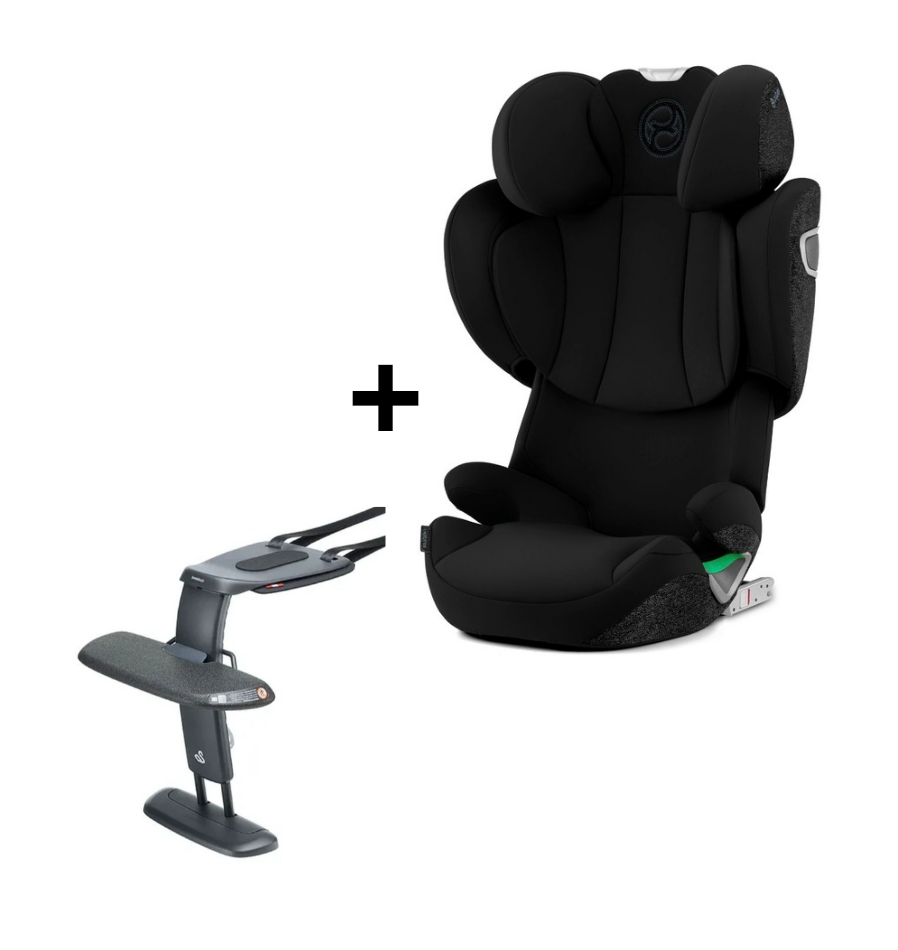 Solution T i-Fix de Cybex con reposapiés universal Booster Footrest de Swandoo
