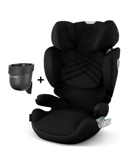 Solution T i-Fix Plus Sepia Black de Cybex  + Portavasos