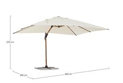 Sombrilla Excéntrica Orion 3X4 NAT-BEIS