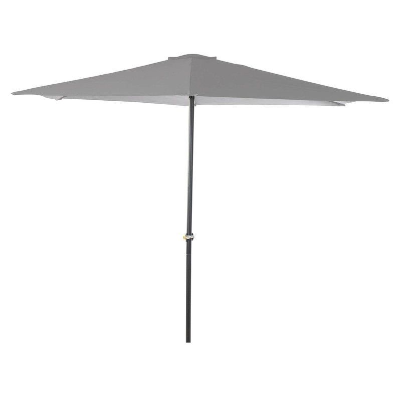 Sombrilla Plegable Gris, Ø270x250 cm