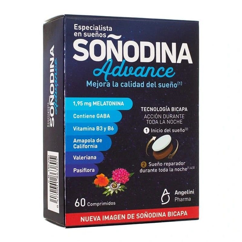 Soñodina Advance Melatonina Bicapa 60 Comprimidos