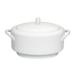 Sopera de porcelana en blanco, 31 x 31 x 18,6 cm | Cesta
