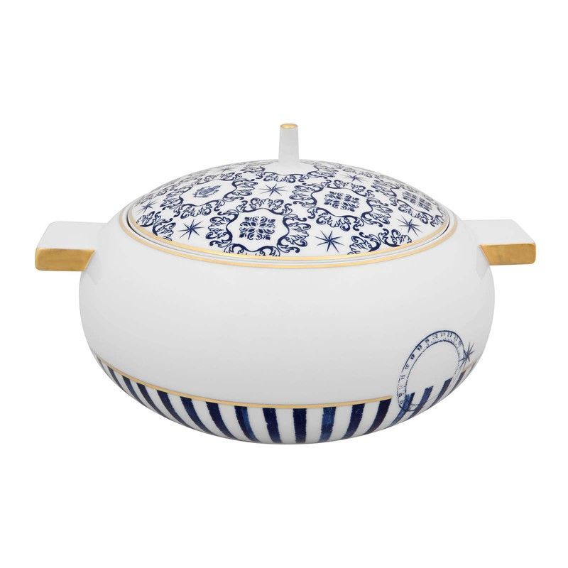 Sopera porcelana Transatlântica, 25,8x22,9x21,2 cm