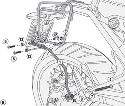 Soporte alforja bmw r 1200 nine t scrambler (16 > 21)