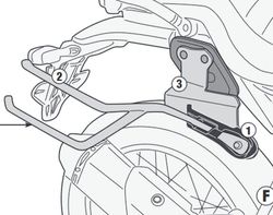 Soporte alforjas B. S 1000 21> Fijaci¾n rapida REMOVE-X