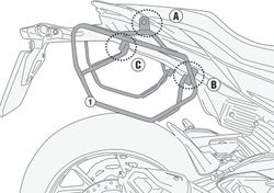 Soporte alforjas easy-look  bmw f 900 xr 20> y f 900 r 20> givi te5137