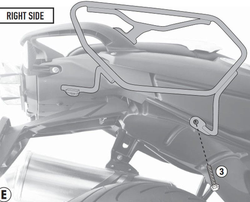 Soporte alforjas easylock, f800r y f800 gt givi te5118