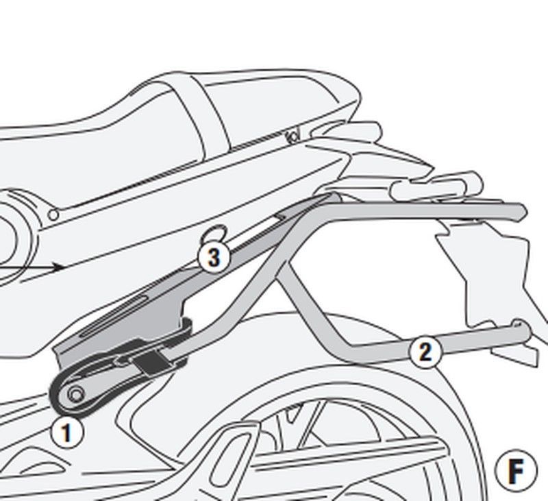 Soporte alforjas Remove-x Kawasaki Z650 20>21