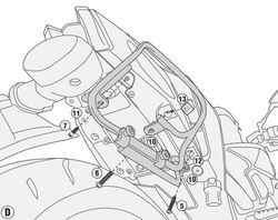 Soporte alforjas-sport yamaha mt-09 (17 > 20)
