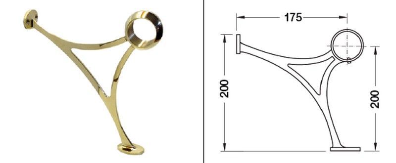 Soporte Angulo Suelo Apoyapies Ke3000Lp40