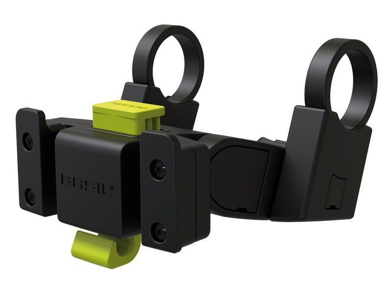 Soporte basil para cesta rd klickfix fijación al manillar ø 22-31,8mm, negro