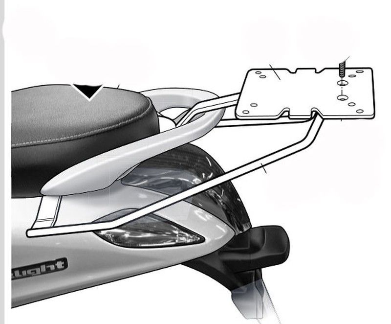 Soporte baúl shad yamaha delight 125 '13