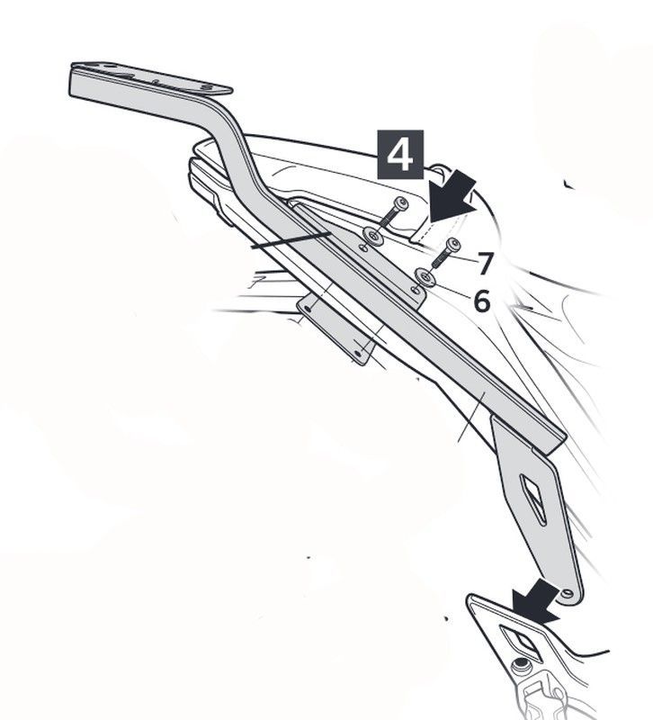 Soporte baúl shad zontes u1 125 '20