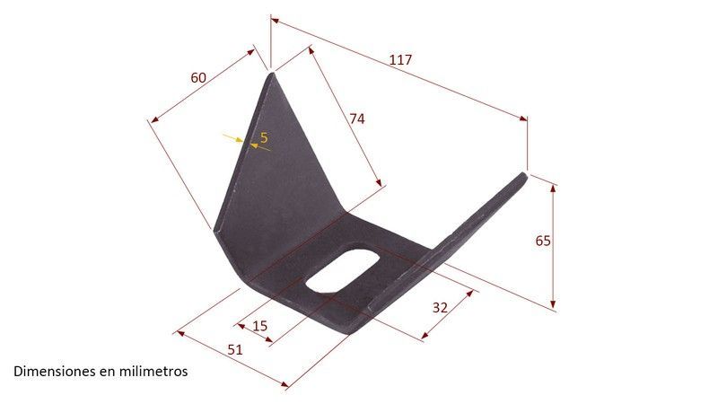 Soporte chasis en V - 65