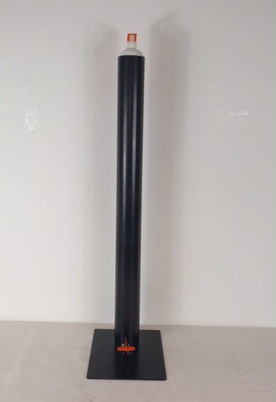 Soporte columna dispensador de pedal para botella