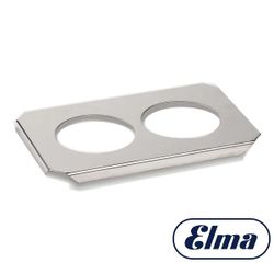 Soporte Cubierta Acero Elma 19206 2 Vasos Para Lavadoras Elmasonic 30/40/80/100/120/40/80/100/120