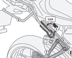 Soporte de Tracer 9 / Tracer 9 GT (21-22)  para Fijaci¾n rapida REMOVE-X para alforjas