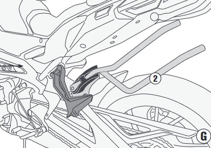 Soporte de Tracer 900 / Tracer 900 GT (18 > 20) para Fijaci¾n rapida REMOVE-X para alforjas