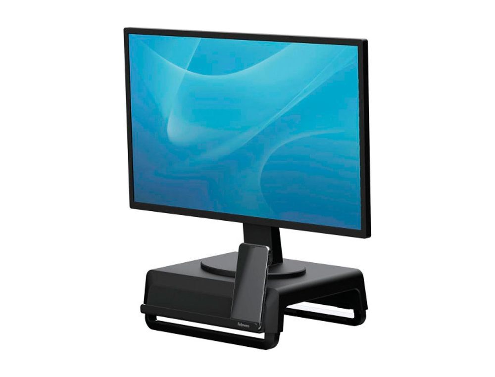 Soporte fellowes para monitor breyta 3 ajustes de altura hasta 30 kg 100% reciclable 350x300x80/118/155 mm negro